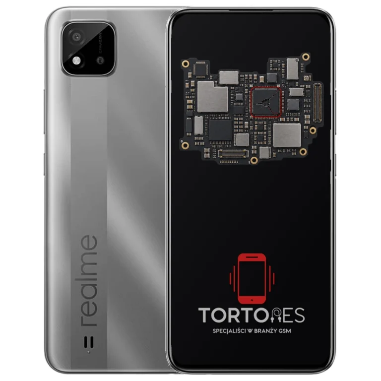 Realme C11 (2021) z ilustracją płyty głównej - naprawa płyty głównej