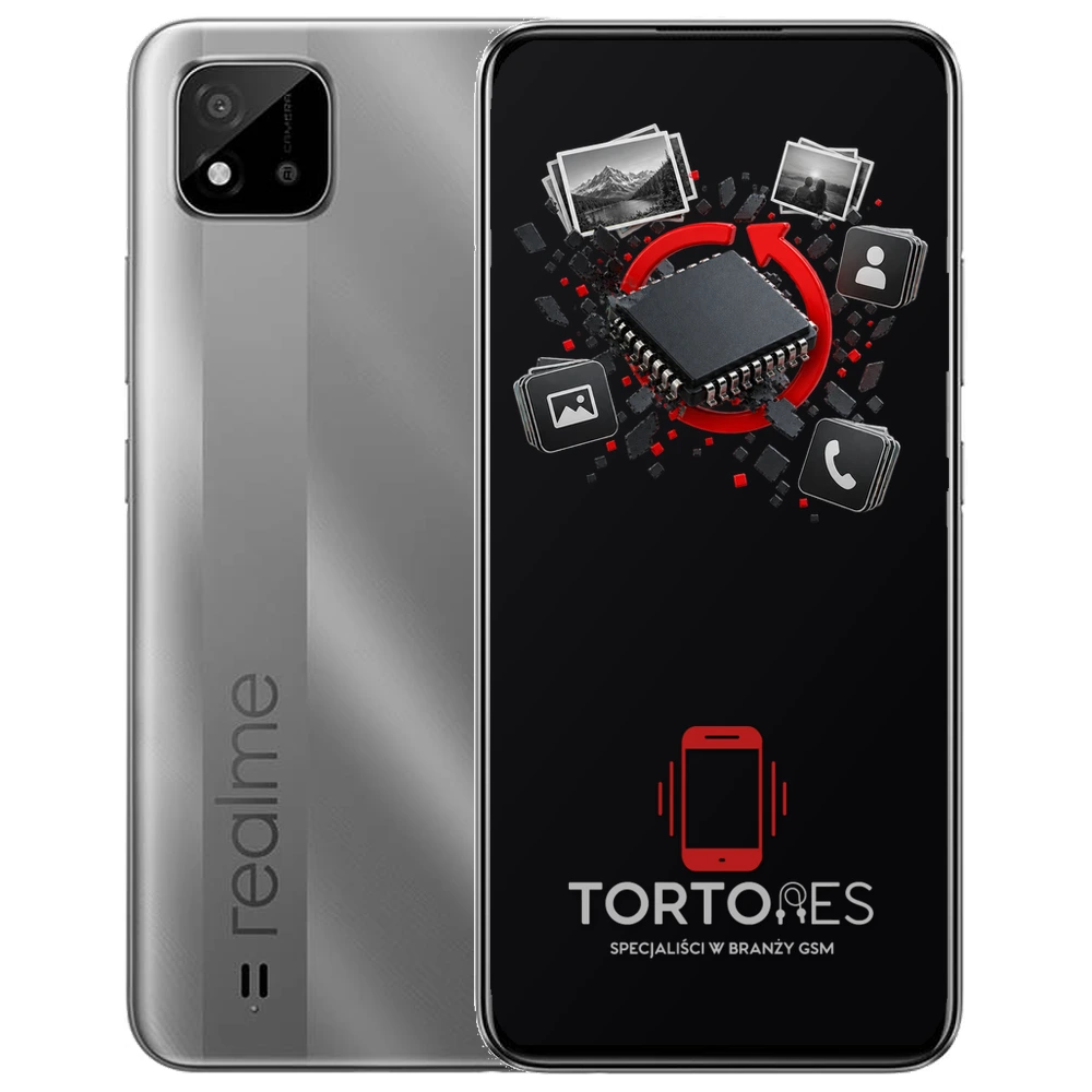 Realme C11 (2021) z ilustracją odzyskiwania danych - odzyskiwanie danych