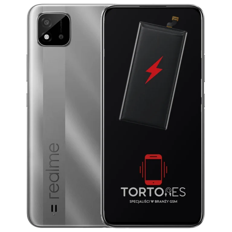 Realme C11 (2021) z ilustracją baterii - wymiana baterii