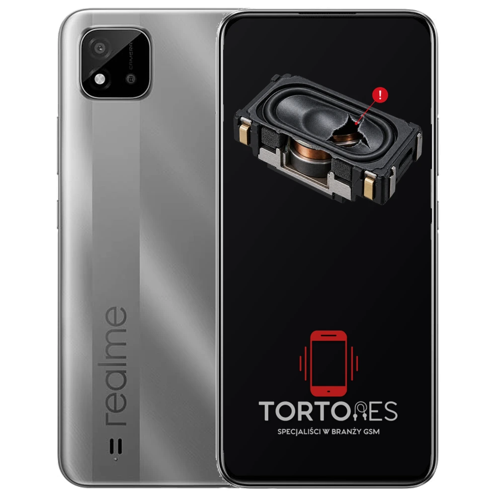 Realme C11 (2021) z symbolem głośnika multimedialnego - wymiana głośnika multimedialnego