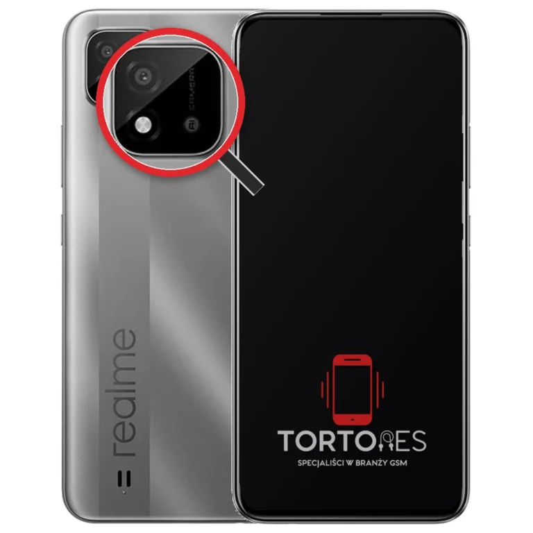 Realme C11 (2021) z lupą na tylnych aparatach - wymiana tylnej kamery