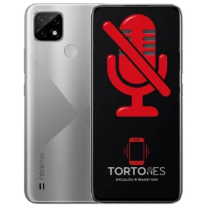 Realme C21 z symbolem mikrofonu - naprawa mikrofonu