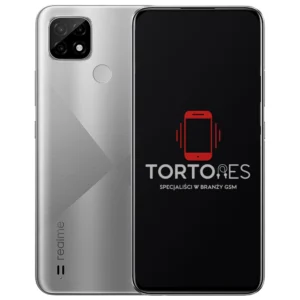 Realme C21 - widok przodu i tyłu telefonu