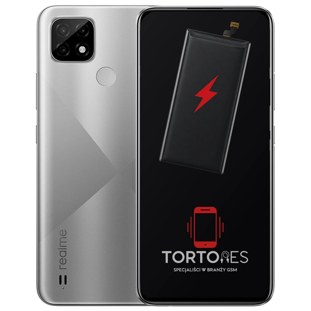 Realme C21 z ilustracją baterii - wymiana baterii