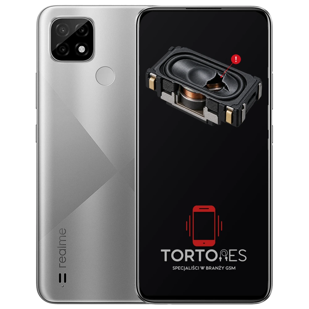 Realme C21 z symbolem głośnika multimedialnego - wymiana głośnika multimedialnego