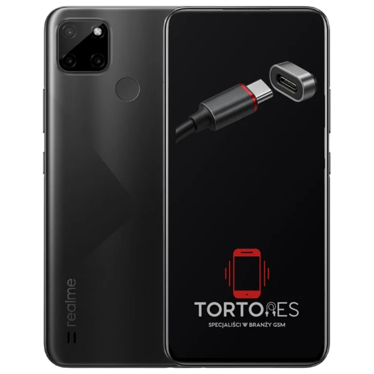 Realme C21Y z ilustracją złącza ładowania - naprawa złącza ładowania