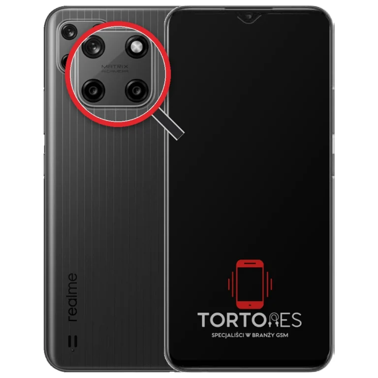 Realme C25Y z lupą na tylnych aparatach - wymiana tylnej kamery