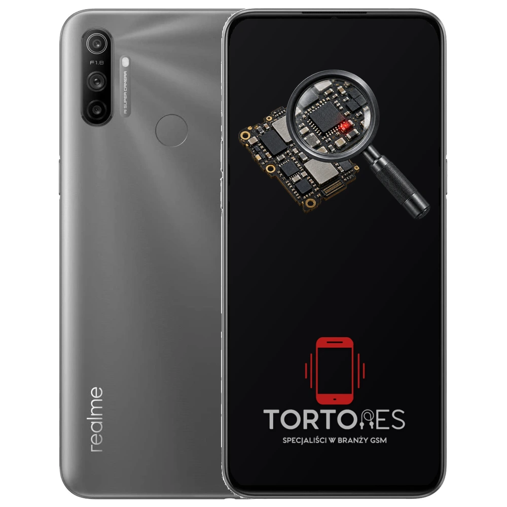 Realme C3 z symbolem diagnostyki - diagnoza telefonu