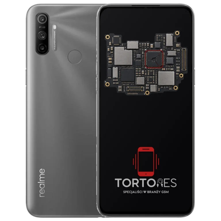 Realme C3 z ilustracją płyty głównej - naprawa płyty głównej