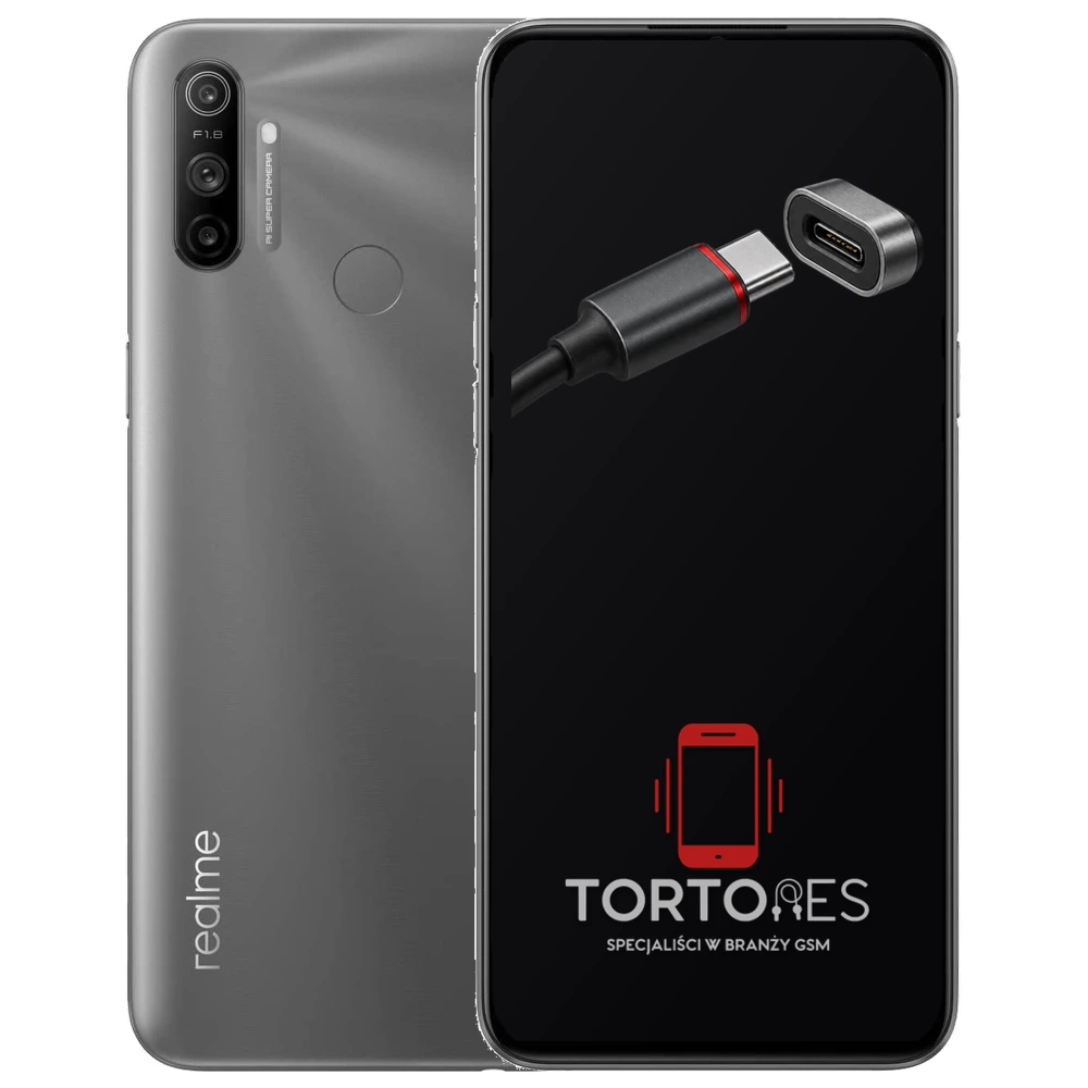 Realme C3 z ilustracją złącza ładowania - naprawa złącza ładowania