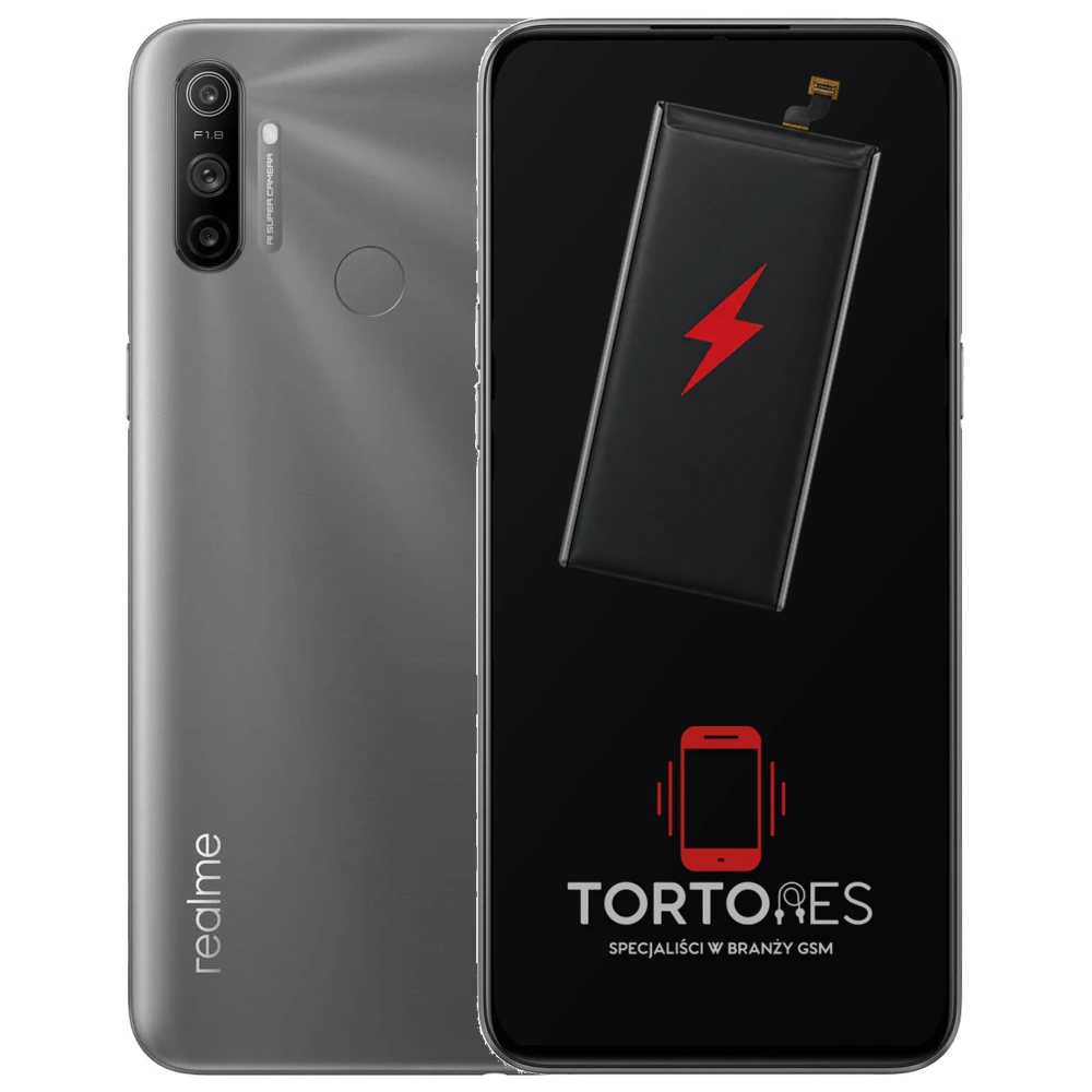 Realme C3 z ilustracją baterii - wymiana baterii