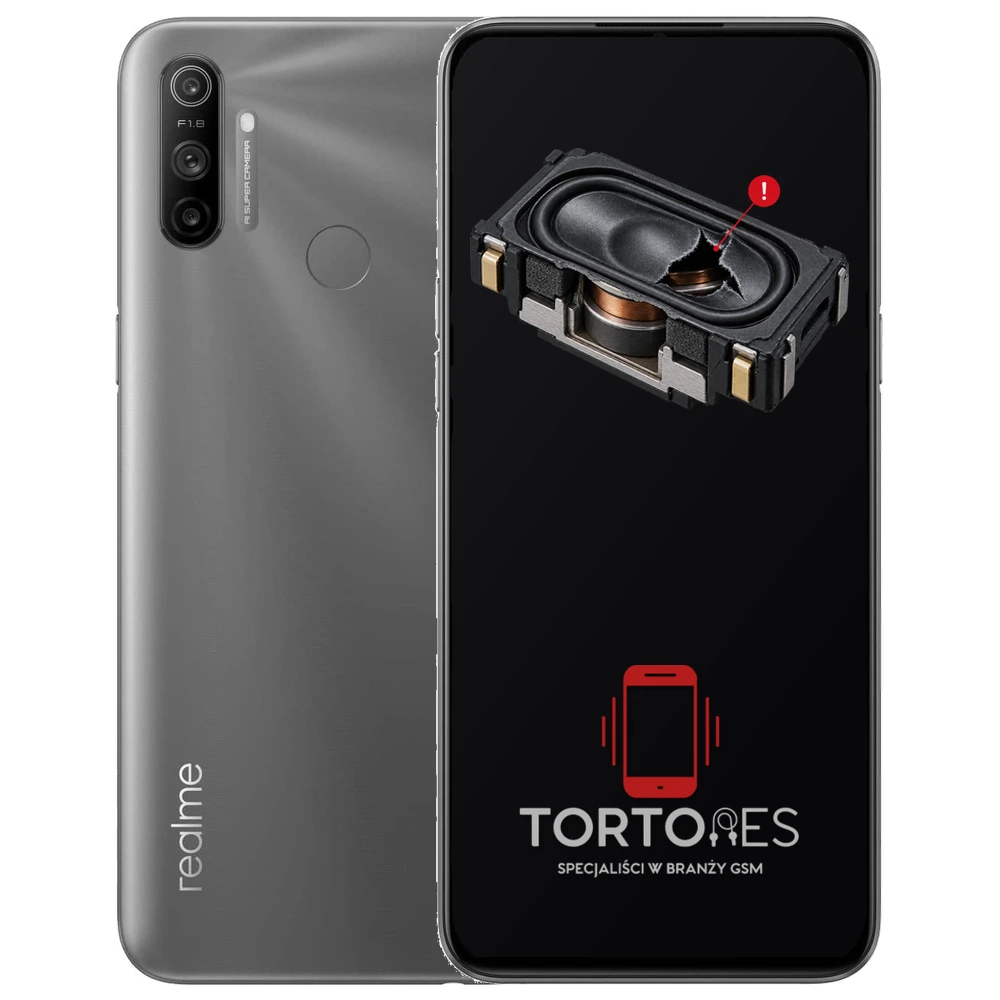 Realme C3 z symbolem głośnika multimedialnego - wymiana głośnika multimedialnego