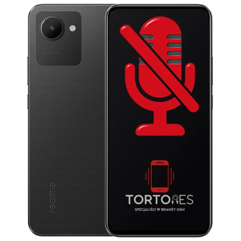 Realme C30 z symbolem mikrofonu - naprawa mikrofonu