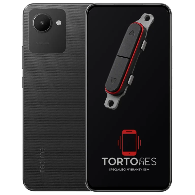Realme C30 z symbolem przycisków - naprawa przycisków włączania i głośności