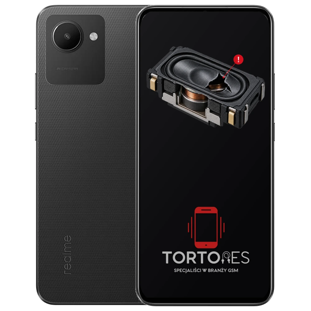 Realme C30 z symbolem głośnika multimedialnego - wymiana głośnika multimedialnego