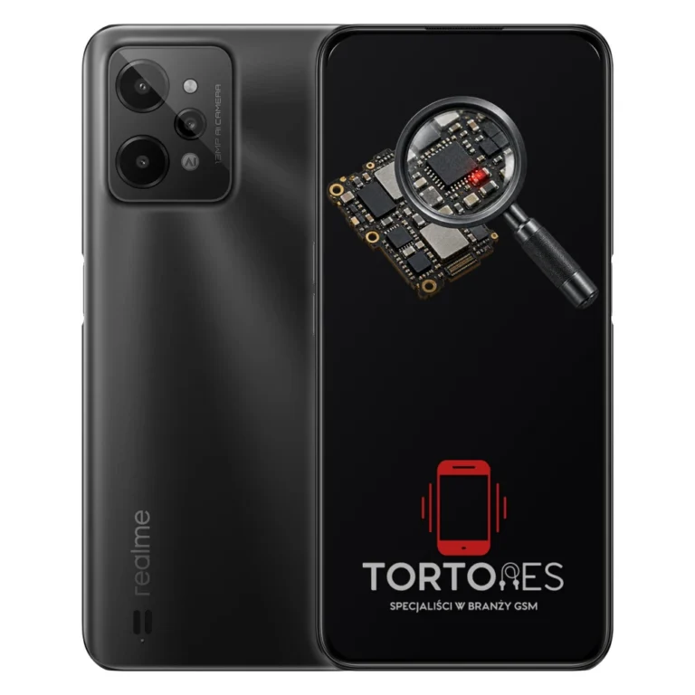 Realme C31 z symbolem diagnostyki - diagnoza telefonu