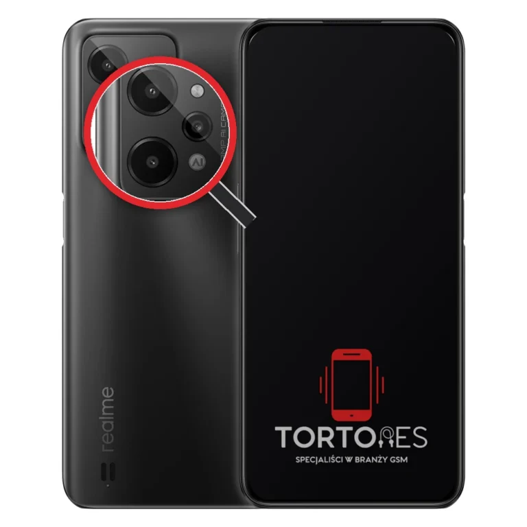 Realme C31 z lupą na tylnych aparatach - wymiana tylnej kamery