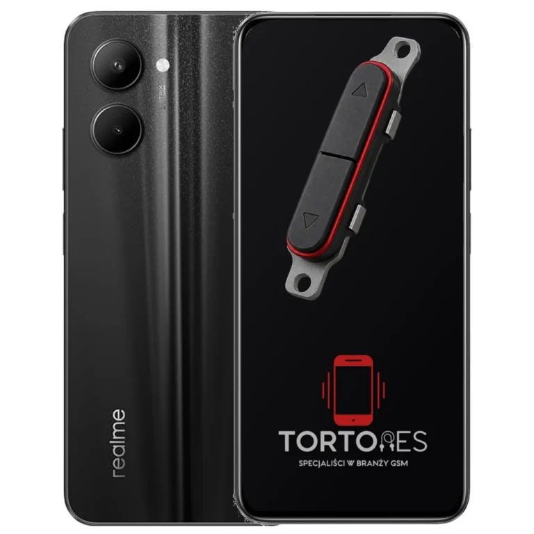 Realme C33 z symbolem przycisków - naprawa przycisków włączania i głośności