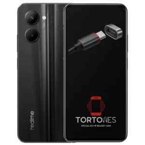Realme C33 z ilustracją złącza ładowania - naprawa złącza ładowania