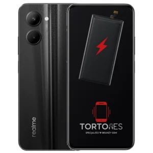 Realme C33 z ilustracją baterii - wymiana baterii