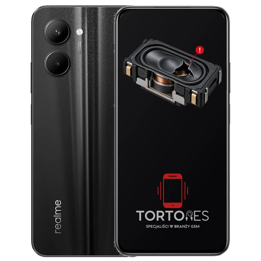 Realme C33 z symbolem głośnika multimedialnego - wymiana głośnika multimedialnego