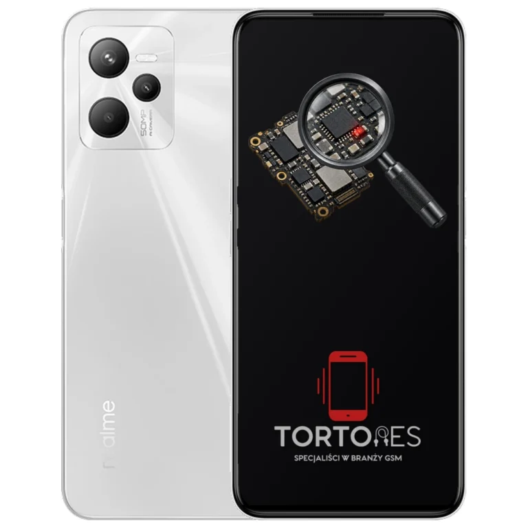 Realme C35 z symbolem diagnostyki - diagnoza telefonu