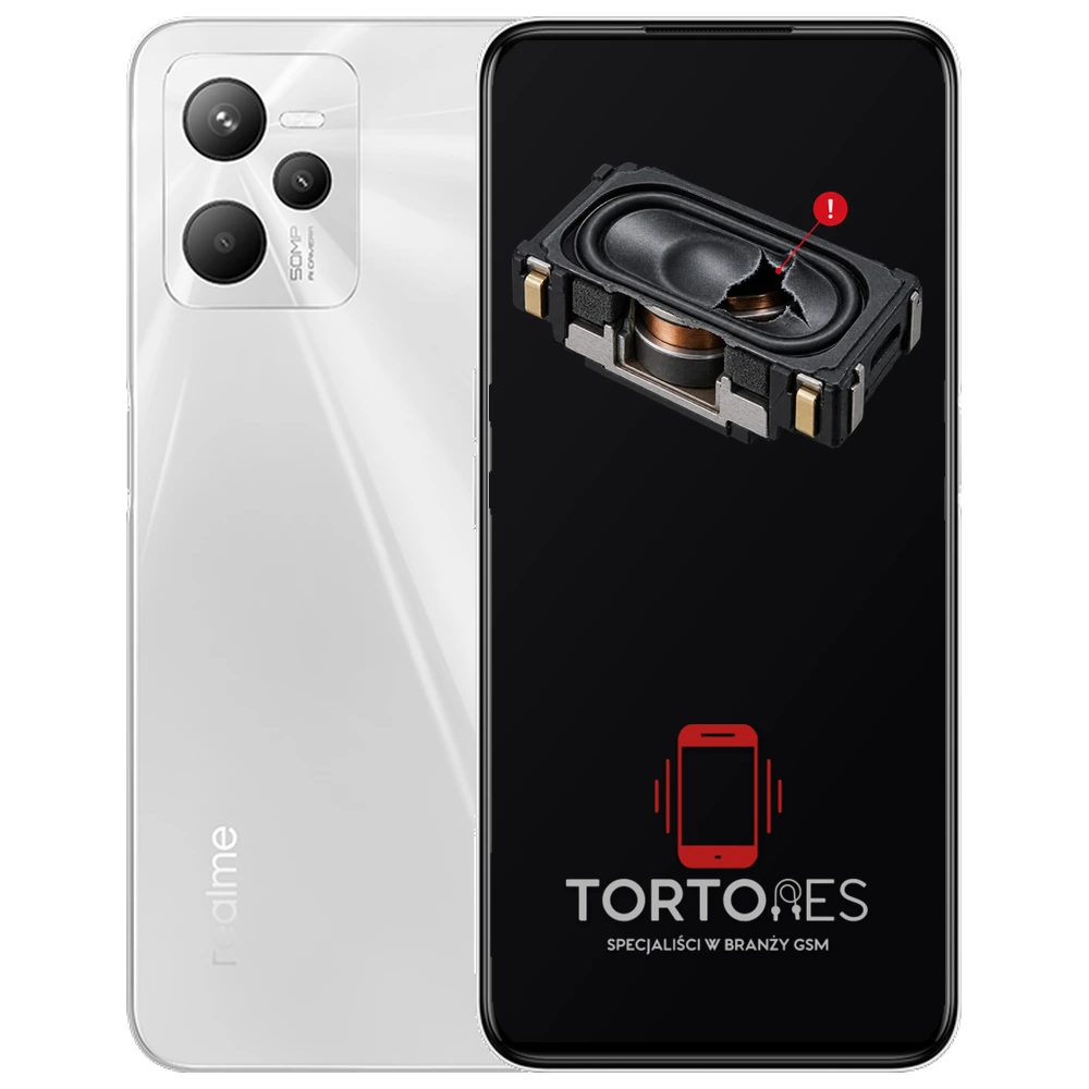 Realme C35 z symbolem głośnika multimedialnego - wymiana głośnika multimedialnego