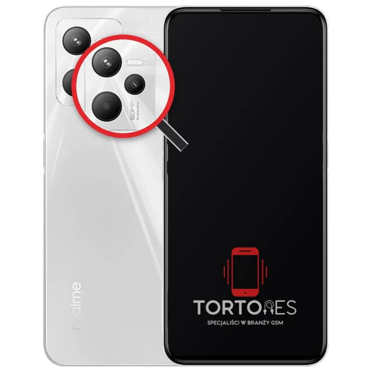 Realme C35 z lupą na tylnych aparatach - wymiana tylnej kamery