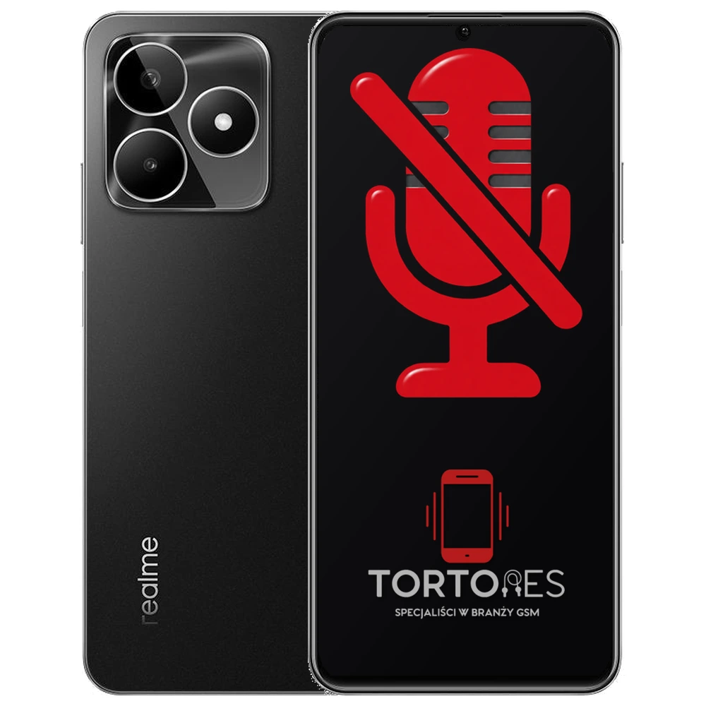 Realme C53 (EU) z symbolem mikrofonu - naprawa mikrofonu