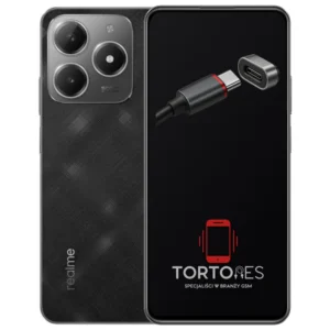Realme C61 z ilustracją złącza ładowania - naprawa złącza ładowania