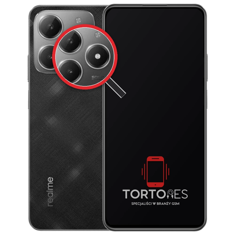 Realme C61 z lupą na tylnych aparatach - wymiana tylnej kamery
