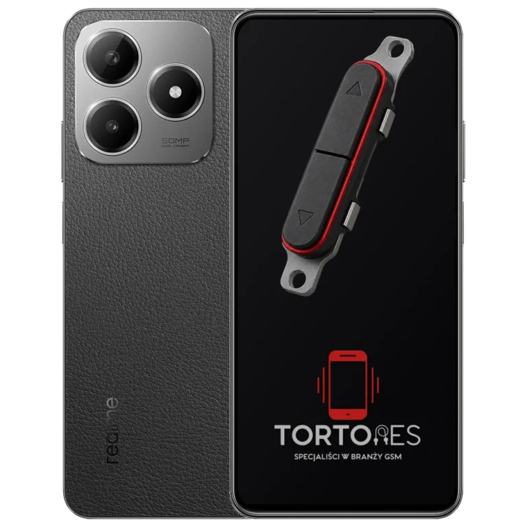 Realme C63 z symbolem przycisków - naprawa przycisków włączania i głośności