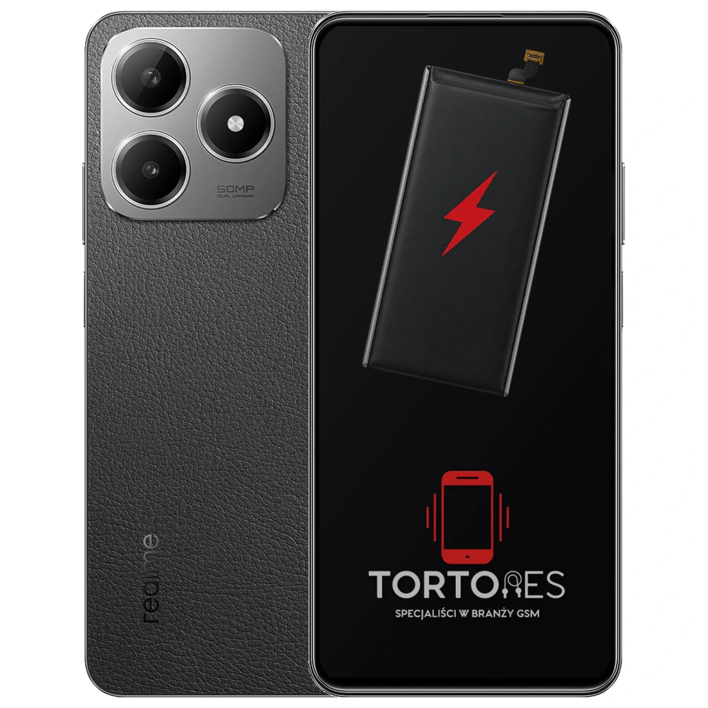 Realme C63 z ilustracją baterii - wymiana baterii