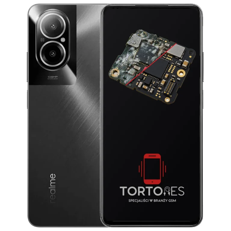 Realme C67 4G z ilustracją zalania - czyszczenie po zalaniu