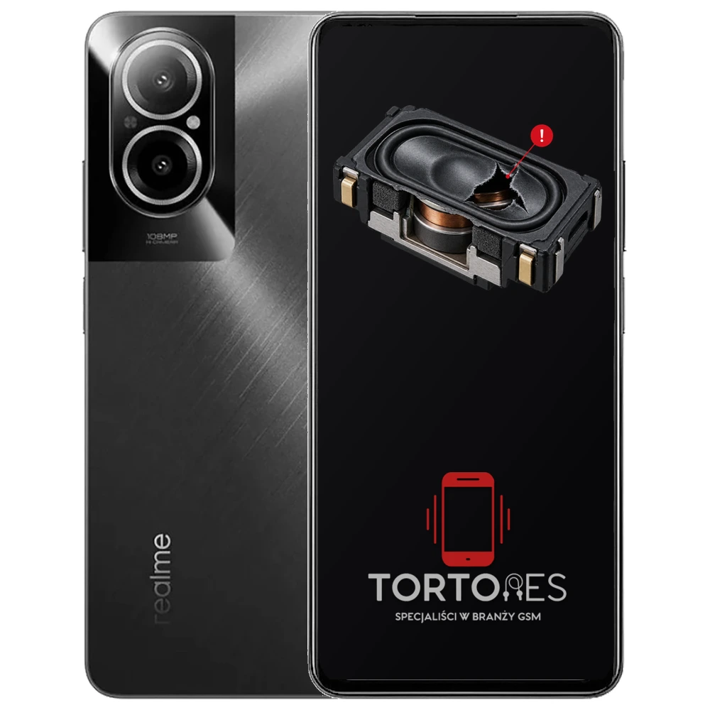 Realme C67 4G z symbolem głośnika multimedialnego - wymiana głośnika multimedialnego
