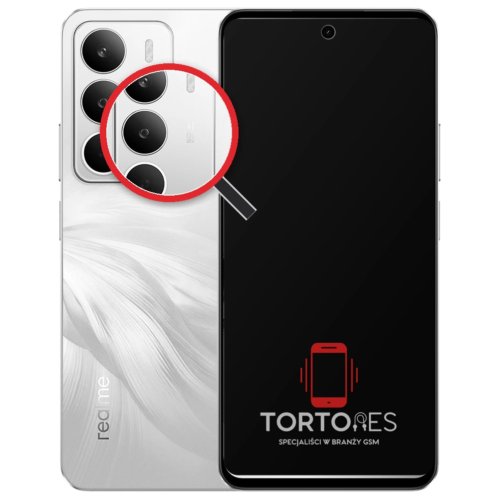 Realme C71 z lupą na tylnych aparatach - wymiana tylnej kamery