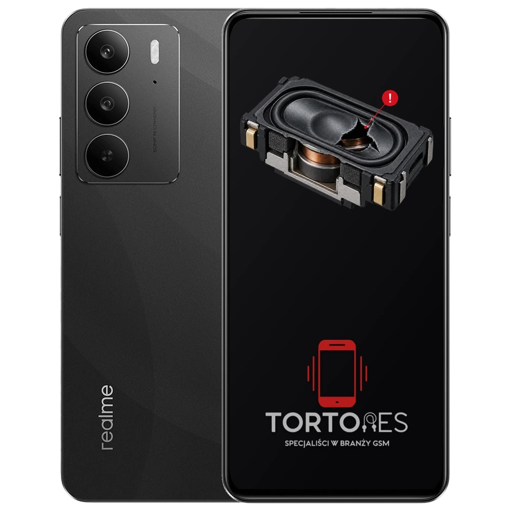 Realme C75 z symbolem głośnika multimedialnego - wymiana głośnika multimedialnego