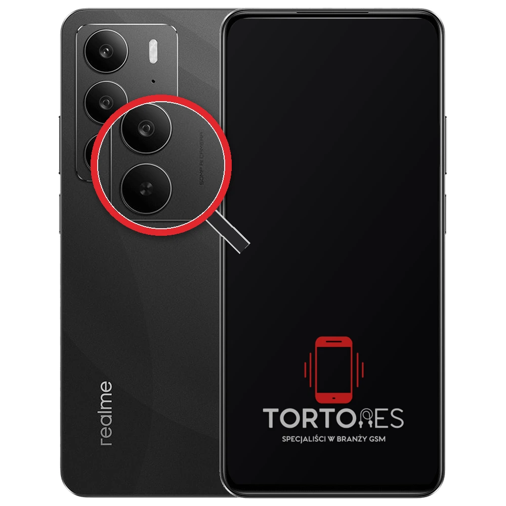Realme C75 z lupą na tylnych aparatach - wymiana tylnej kamery