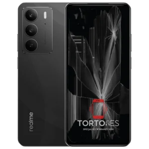 Realme C75 z ilustracją pękniętego wyświetlacza - wymiana zbitego wyświetlacza