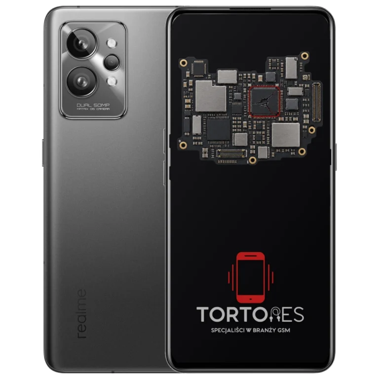 Realme GT 2 z ilustracją płyty głównej - naprawa płyty głównej
