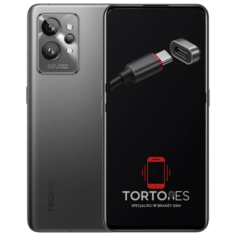Realme GT 2 z ilustracją złącza ładowania - naprawa złącza ładowania