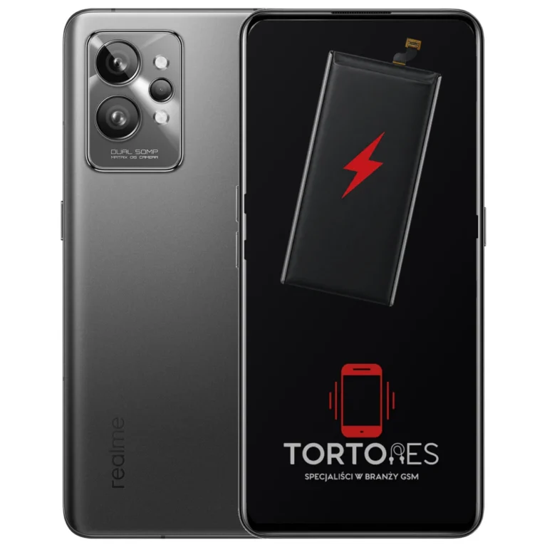 Realme GT 2 z ilustracją baterii - wymiana baterii