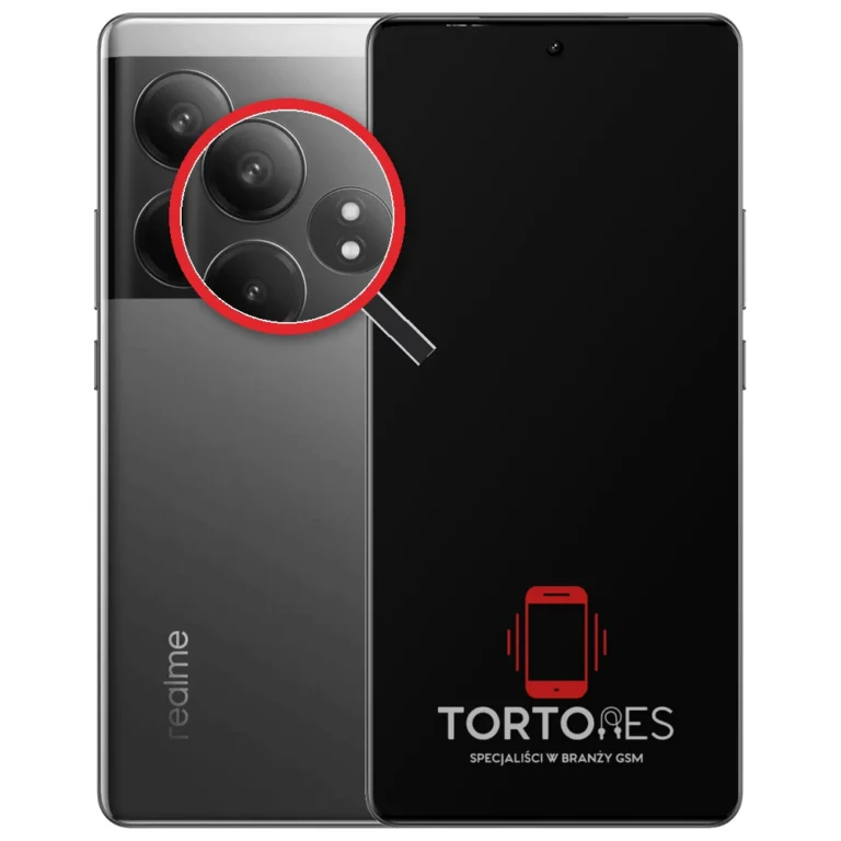 Realme GT 6T z lupą na tylnych aparatach - wymiana tylnej kamery
