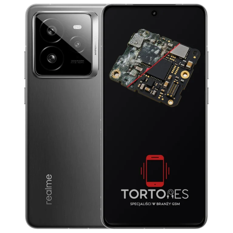 Realme GT 7 Pro z ilustracją zalania - czyszczenie po zalaniu