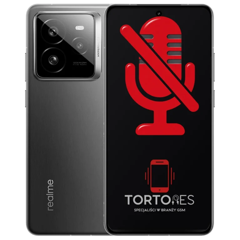 Realme GT 7 Pro z symbolem mikrofonu - naprawa mikrofonu