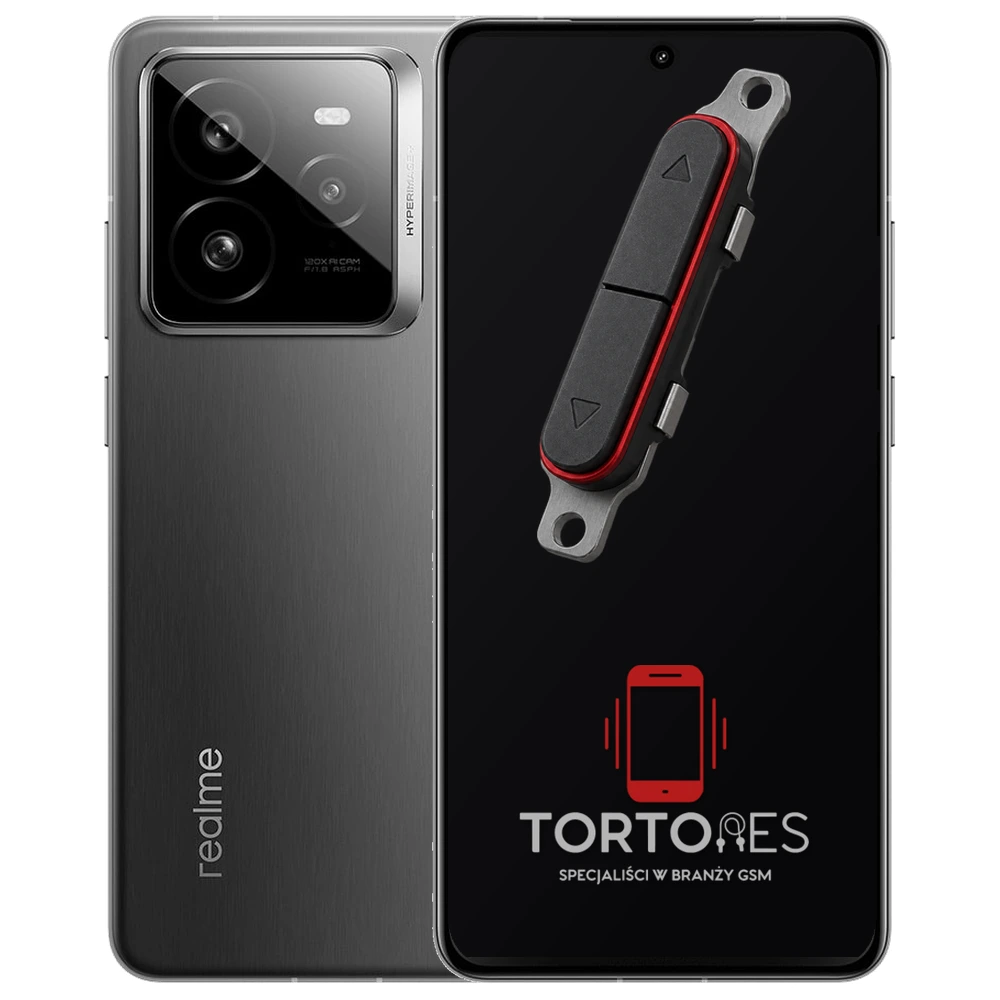 Realme GT 7 Pro z symbolem przycisków - naprawa przycisków włączania i głośności