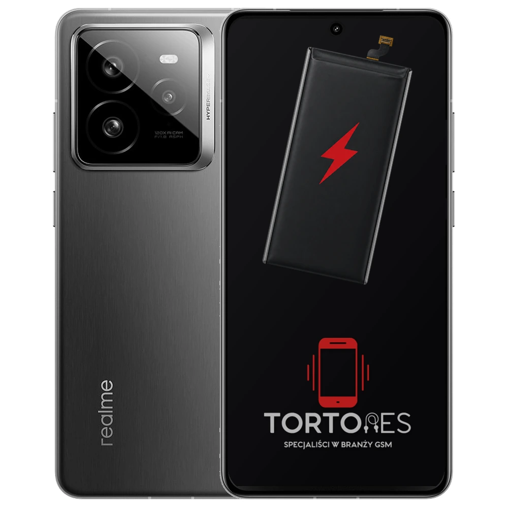 Realme GT 7 Pro z ilustracją baterii - wymiana baterii