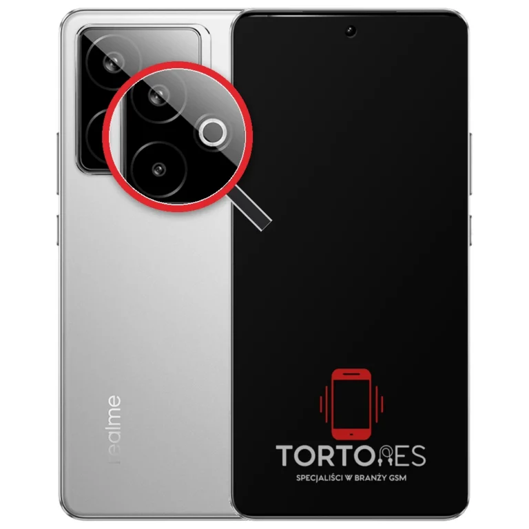 Realme GT 7T z lupą na tylnych aparatach - wymiana tylnej kamery