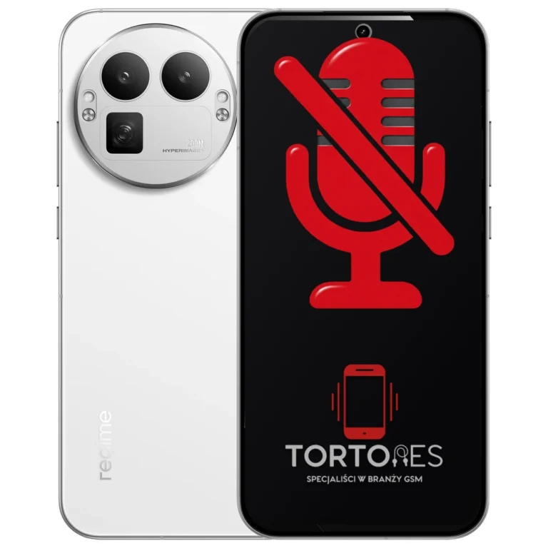 Realme GT 8 Pro z symbolem mikrofonu - naprawa mikrofonu