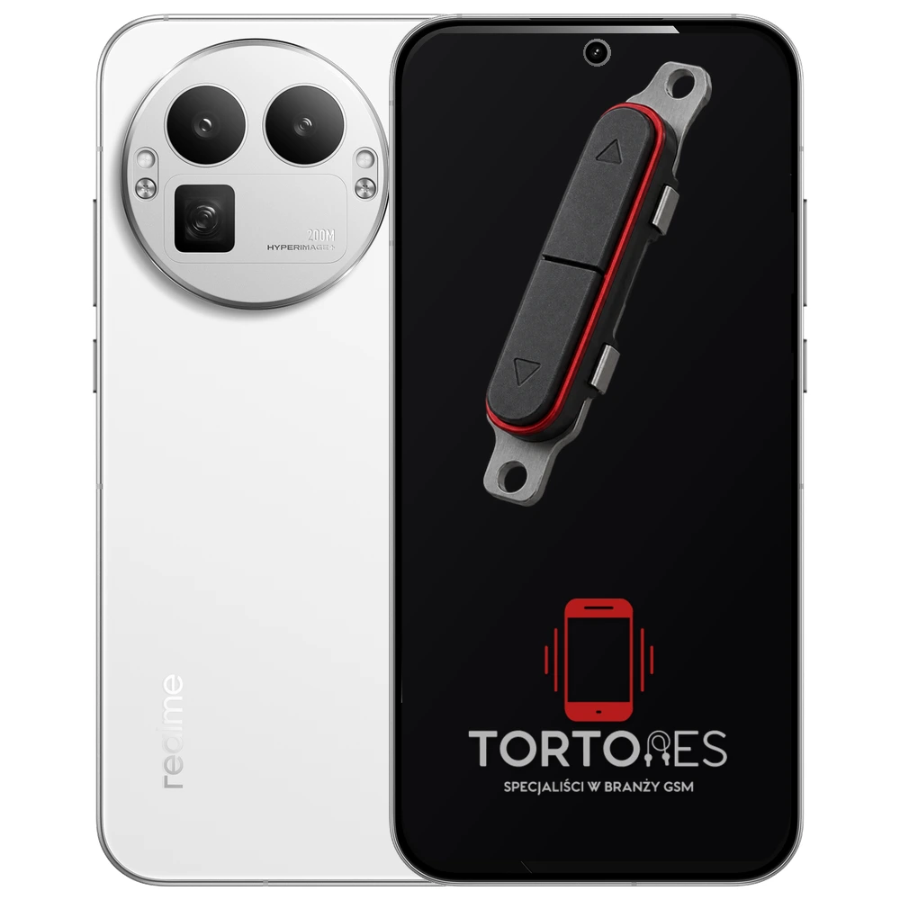 Realme GT 8 Pro z symbolem przycisków - naprawa przycisków włączania i głośności